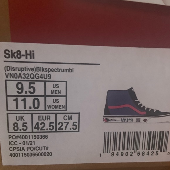 Van SK8 Hi Top Unisex Skate Shoes - Picture 16 of 16